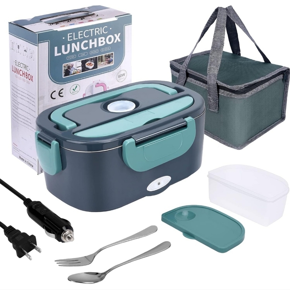Samshow Electric Heating Lunch Box for Car, Truck, Home, or Work